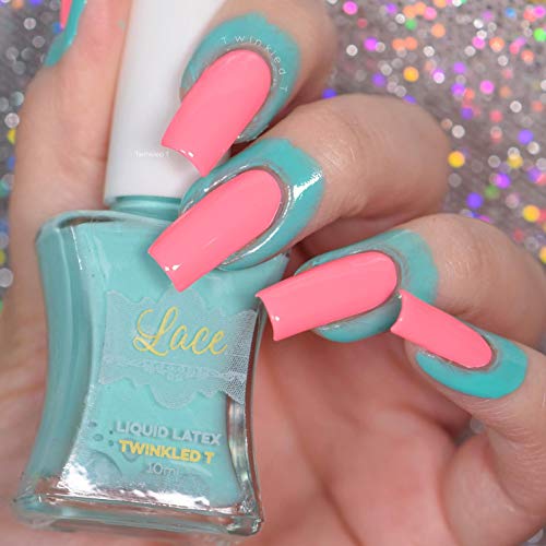 Liquid Latex Peel Off Tape for Nail Art & Sponging - Mint Blue