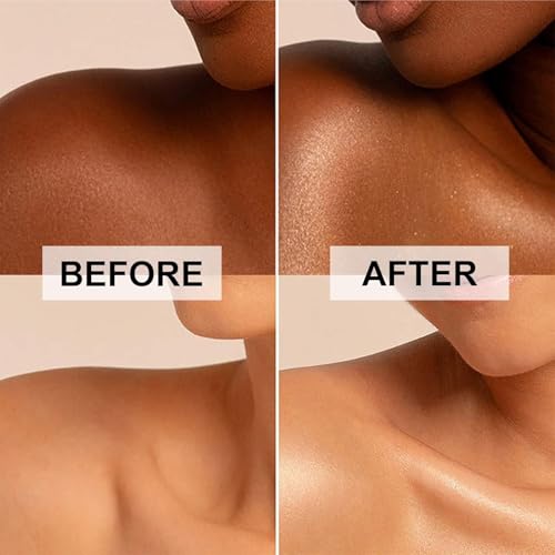 Corlo Rose Gold Body Shimmer Oil 1.05 Fl Oz Liquid Glitter Highlight for Face & Body