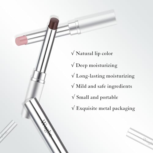 Black Lipstick & Brown Lip Liner Set Tinted Lip Balm for Hydration & Precision — Black & Brown Variation
