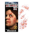 Temporary Tattoo FX Kit - Realistic Diseased Trauma Effect for Costumes