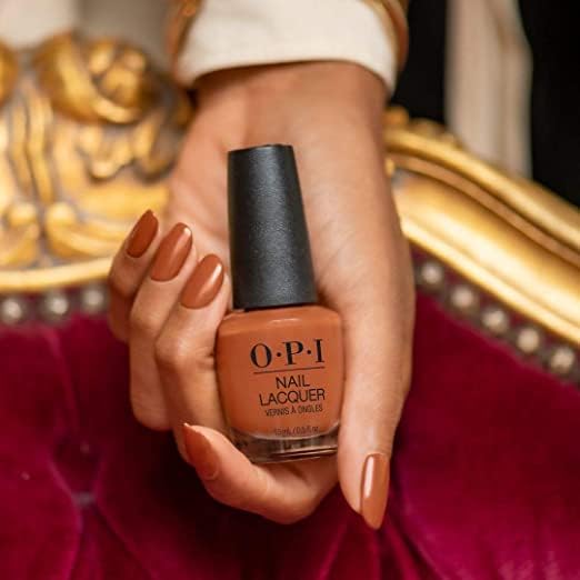 OPI Nail Lacquer - My Italian Is a Little Rusty - Opaque Muted Orange, Long-Lasting, Chip-Resistant Nail Polish
