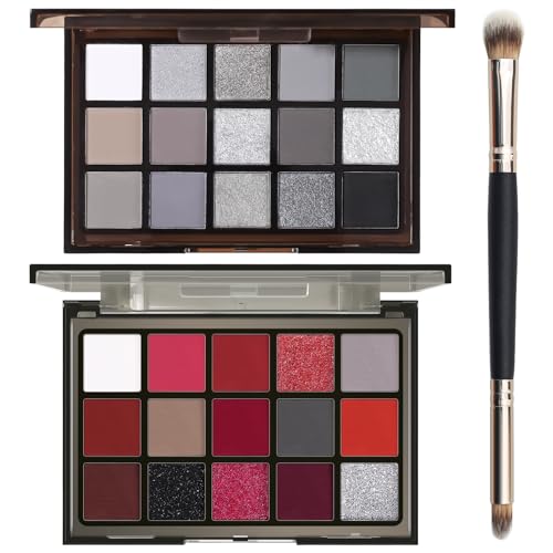 Halloween Eyeshadow Palette Makeup Set - Black Meteors & Gothic Clown Variation