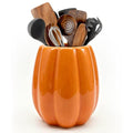 Fall Pumpkin Ceramic Utensil Holder - Orange Pumpkin Kitchen Decor