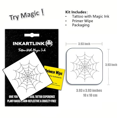 Spider Web 2 Temporary Tattoos - Realistic Waterproof Body Art