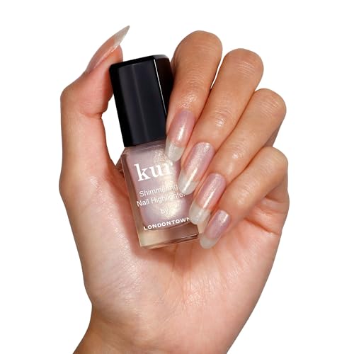 LONDONTOWN Sunkissed Shimmer Nail Highlighter 0.4 Fl Oz - Buildable Gold & Pink