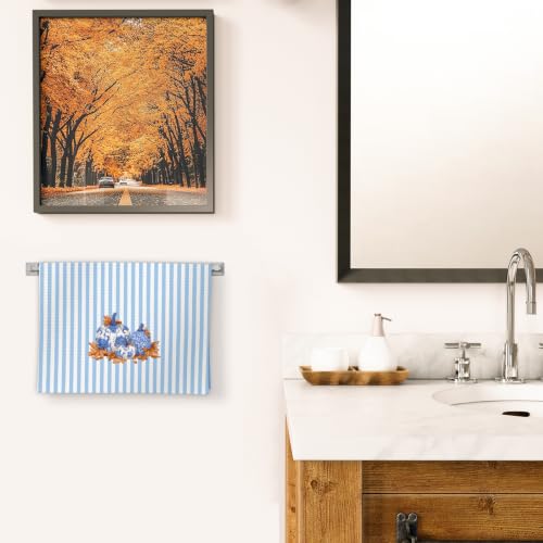 Blue Pumpkin Kitchen Towels Set of 2 - Chinoiserie Fall Dish Towels