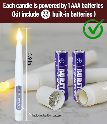 32pcs Floating Candles with Wand Remote Flameless LED Lights for Holiday Parties
