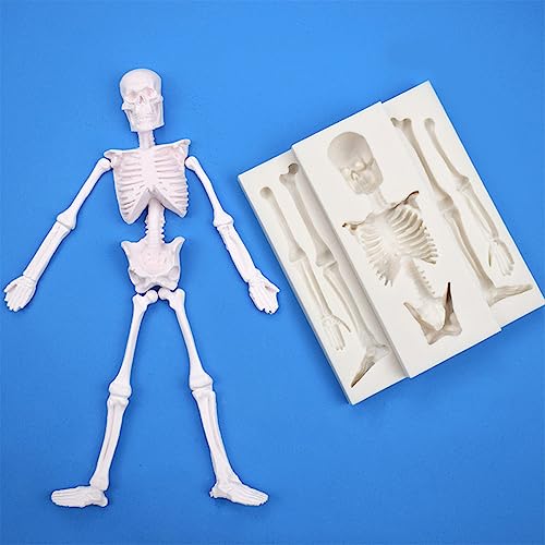 Halloween Skull Skeleton Silicone Mold for Cake Decorations and Candy