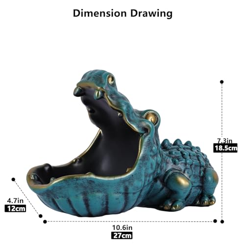 Green Alligator Candy Dish - Animal Candy Bowl for Office & Entryway Decor