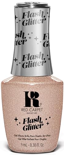 Red Carpet Manicure Glisten While I Glow Glitter Gel - Flash-Activated Sparkle & Long-Lasting Manicure