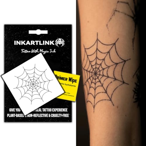 Spider Web 2 Temporary Tattoos - Realistic Waterproof Body Art