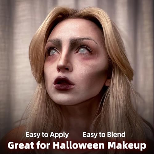 Professional Zombie SFX Makeup Kit with Face Paint, Liquid Latex & Fake Blood