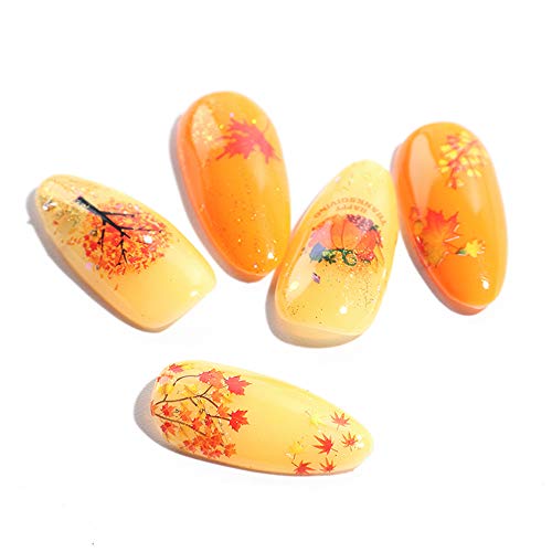 Fall Nail Stickers Autumn Maple Leaf Nail Art Decals - Thanksgiving Set A