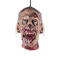 Halloween Zombie Head Hanging Decor - Bloody Severed Head Prop for Haunted House Scarecrow