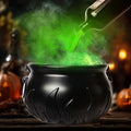 Halloween Floating Potion Set with Cauldron and Mist Maker - Indoor Spooky Decor