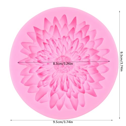 Dahlia Silicone Flower Mold - Chrysanthemum Style E for Cake Decorating