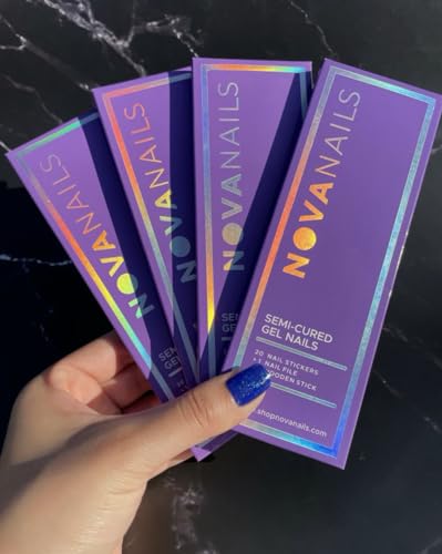 Semi Cured Gel Nail Strips Retrograde - Fast 10 Minute Manicure
