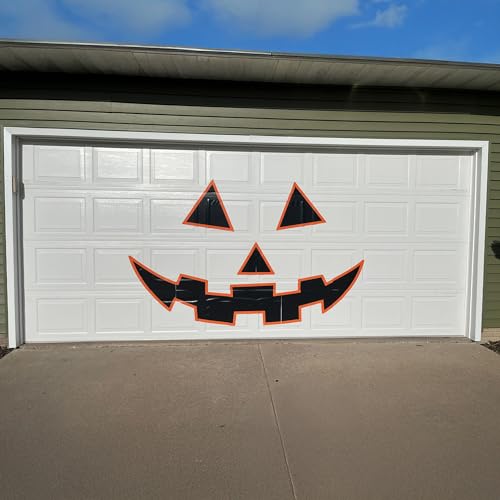 Large Halloween Jack-O-Lantern Garage Door Magnet Set Waterproof Outdoor Decor