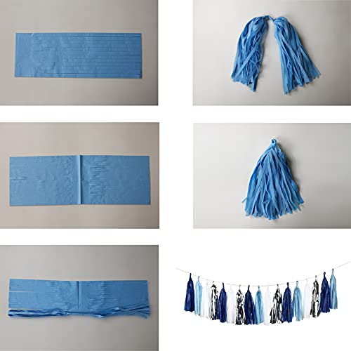 20PCS Tissue Garland and Tassel Decorations for Parties and Events
