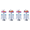 Retro 1950s Soda Shop Wall Decorations - 4 Piece Set for Parties & Events