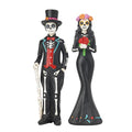 Day of the Dead Skeleton Couple Halloween & Wedding Decor - Sugar Skull Figurines