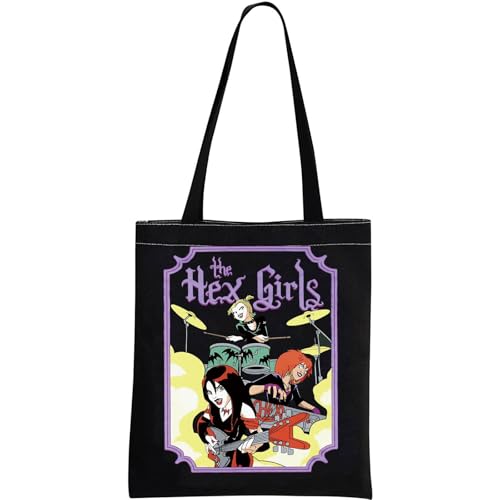 Hex Tote Bag - Horror Comedy Cartoon Inspired Halloween Gift Goth Rock Fan Accessory