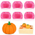 Actvty 3D Pumpkin Silicone Molds - Halloween Fall Candy & Cake Decoration, 6 Pcs