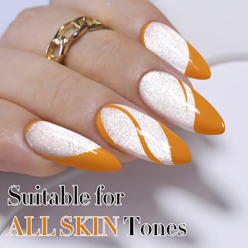 Double Rhythm 15ML Gel Polish - Ginger Yellow, Same Color & Bottle, Soak Off UV/LED Nail Polish for Manicure & DIY