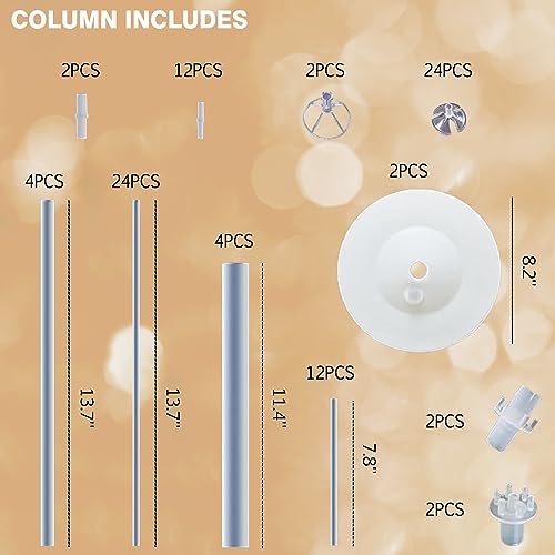 Balloon Arch Stand Kit with LED String Lights and 26 Balloons for Party Decorations