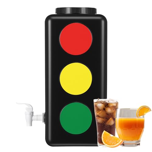 Traffic Light Drink Dispenser 1.5 Gallon Beverage Server for Party & Kids Events