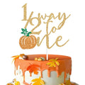 Fall Pumpkin Cake Topper for 6-Month Milestone - Autumn Celebration Decor
