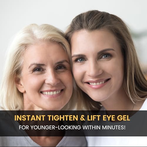 Foffreo Temporary Instant Under Eye Tightener: Reduces Under-Eye Bags, Dark Circles, Puffiness, Wrinkles Advanced Firming Polysaccharide Formula 30 ml