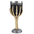 Skeleton Chalice Wine Goblet - Stainless Steel Skull Drinkware with Fingers Variation
