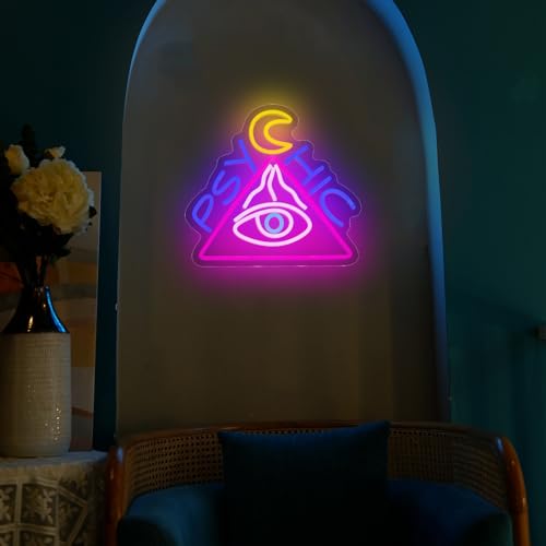 Evil Eyes Neon Sign for Wall Decor - Halloween, Bedroom, Studio & Room Lighting - Variation: Eyes