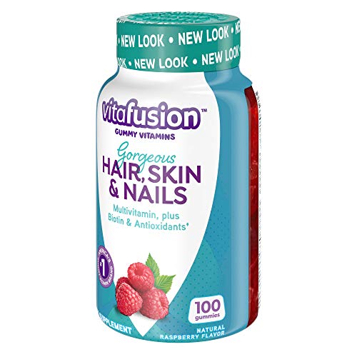 Vitafusion Gorgeous Hair, Skin & Nails Multivitamin Gummy Vitamins, 100ct (Pack of 2)