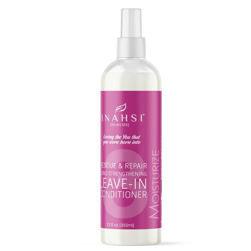 Inahsi Rescue & Repair Leave-In Conditioner - Strengthening Hair Moisturizer for All | 12 oz Made in the USA