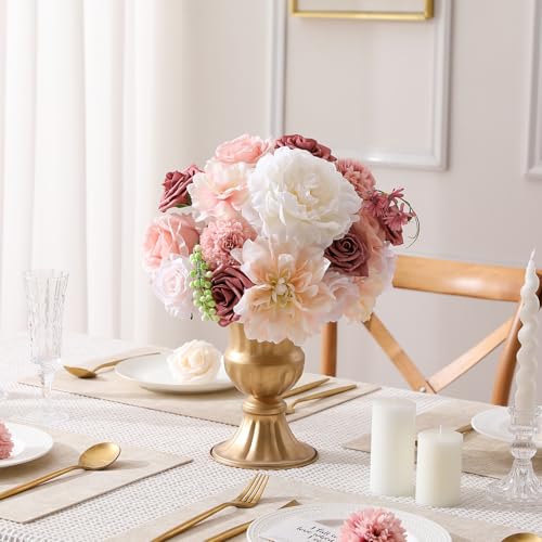 Artificial Flower Combo for Wedding Decor - Blush Pink Flowers Set