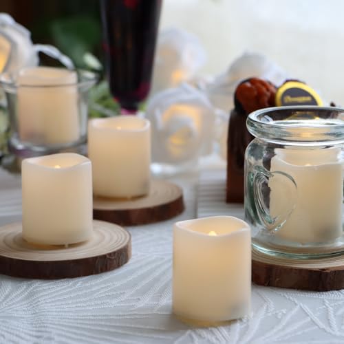 36 Pack LED Flameless Votive Candles - Warm White Glow, Battery Operated