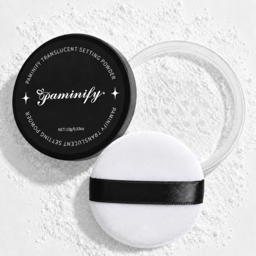 Translucent Talc-Free Setting Powder with Sifter - Long-Lasting Matte Finish for Face & Body Makeup