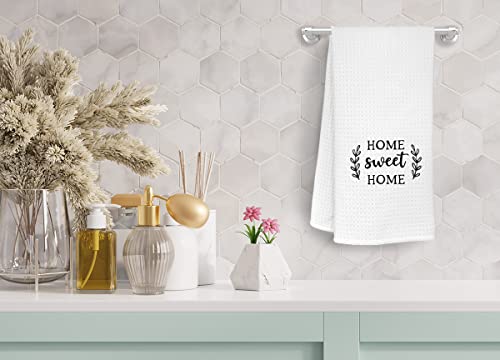 Home Wreath Kitchen Towels Dishcloths - Sweet Home Variation - Absorbent & Decorative