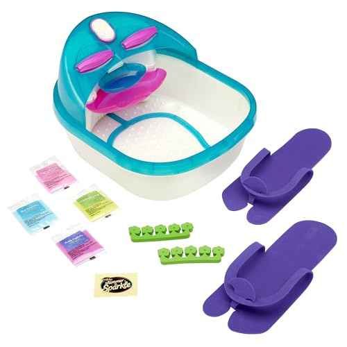 Kids Foot Spa Set with Massage Rollers & Cascading Waterfall - 6-in-1 Pedi-Pampering