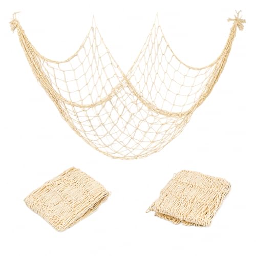Fish Net Wall Decor for Party & Home - Coastal Themed Mermaid Mesh