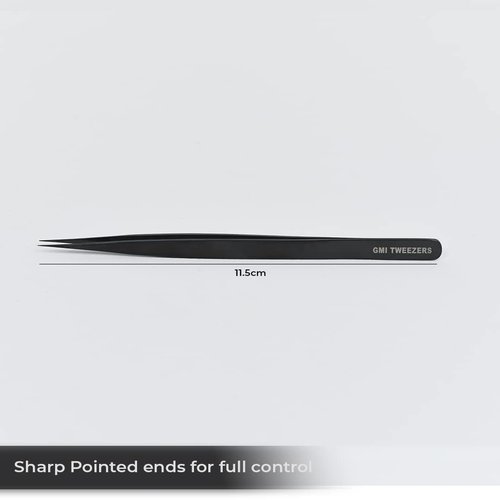 Professional Eyelash Extension Tweezers - Stainless Steel Eyelash Extension Kit - Pack of 2 Eyelashes Extension Tweezers – Lash Tweezers for Eyelash Extensions - False Eyelash Applicator tool.