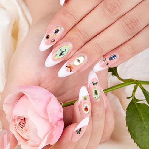 6 Sheets Bug Nail Art Stickers - Realistic Insect Spider Butterfly Decals for Nails - Variation of THIS listing