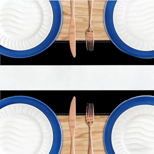 Black and White Stripes Table Runner - Linen Home Decor for Dining & Gifts