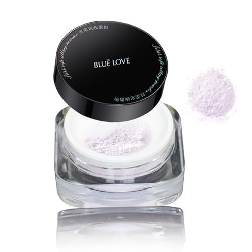 BLUE LOVE Purple Loose Setting Powder - Oil Control, Waterproof, 1 Ounce