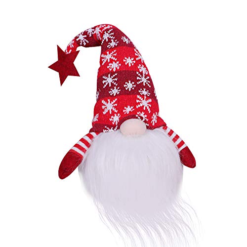 Gnome Christmas Decorations Lighted Standing Gnome - Red - Scandinavian Holiday Decor