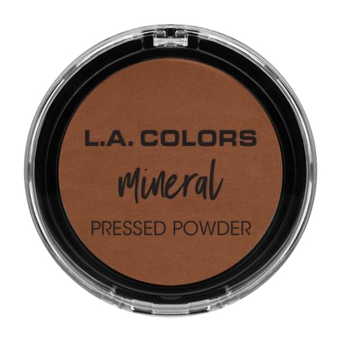 Mineral Pressed Powder - Ebony, 0.26oz, Buildable & Long-Lasting Finish - Cruelty-Free