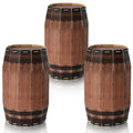 Western Party Decorations Wine Barrel Props - 15.75 x 9.84 Inches, 3 Pack