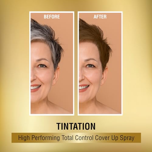 Temporary Hair Color Spray Light Brown, Gray Root Touch Up, Water-Resistant & Easy Wash Out
